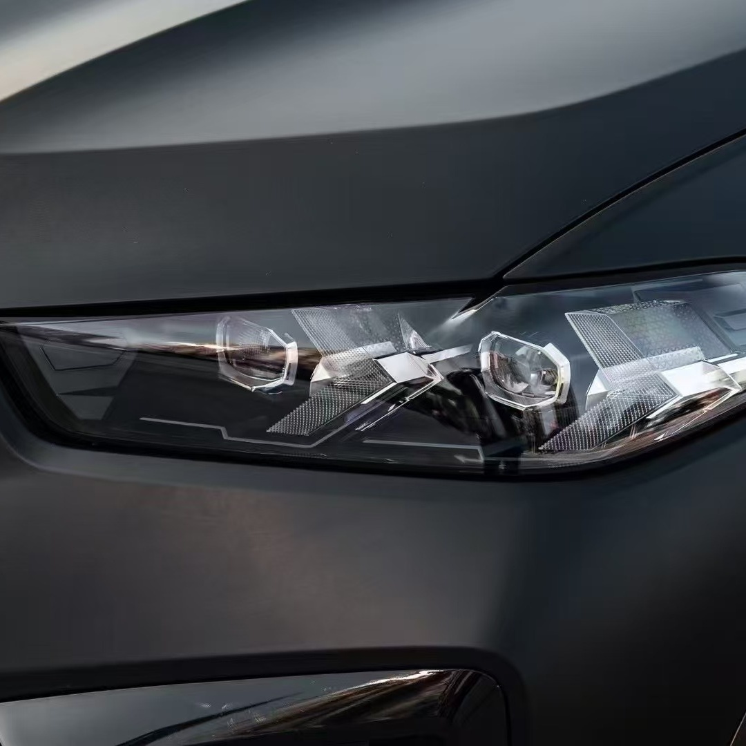 Satin Black Car Vinyl Wrap