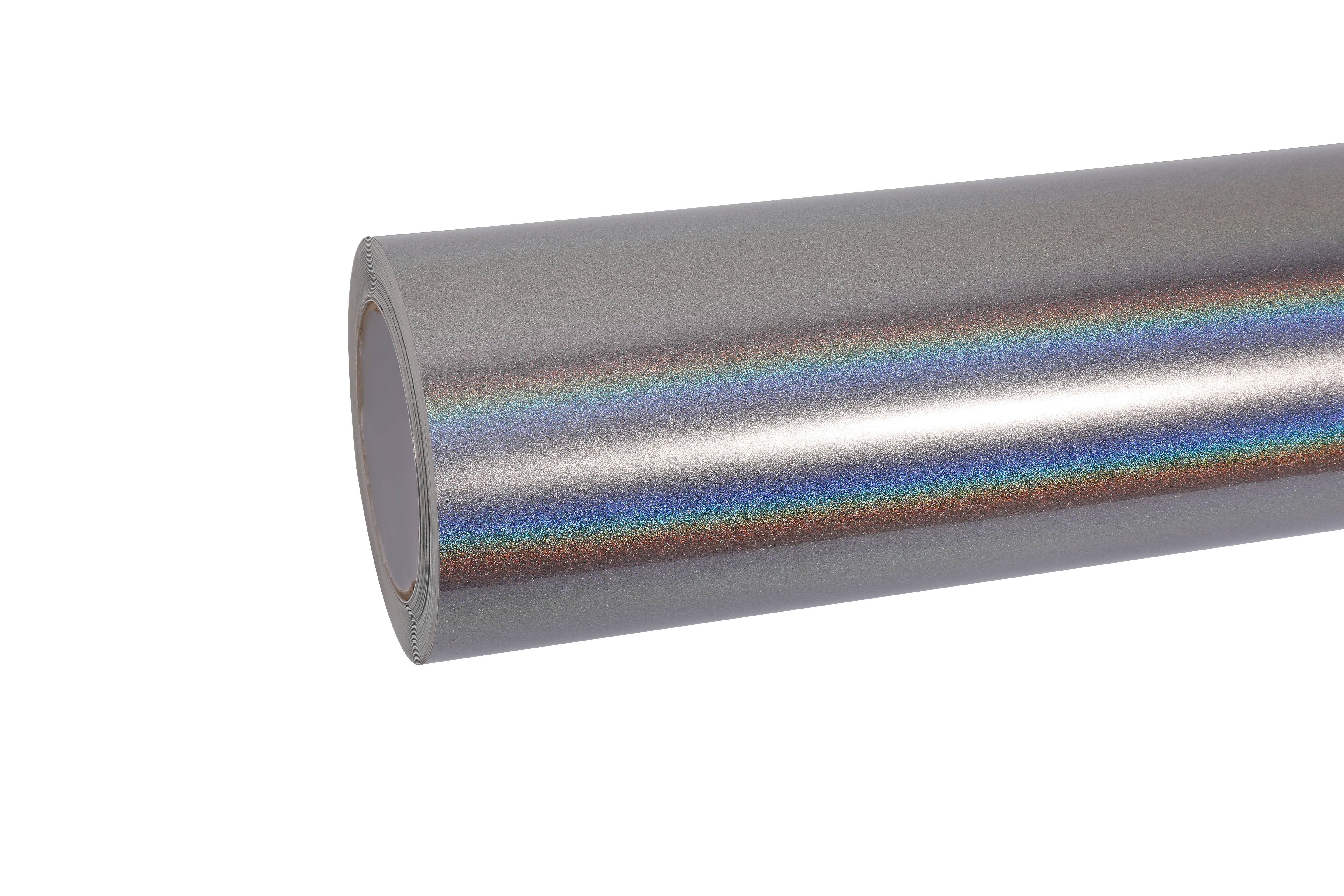 Glossy Laser Silver Car Vinyl Wrap