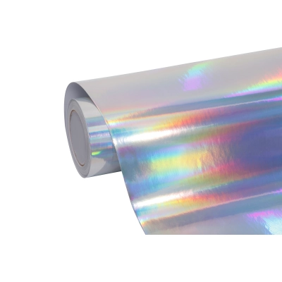 Laser Electroplated Silver Car Vinyl Wrap 01