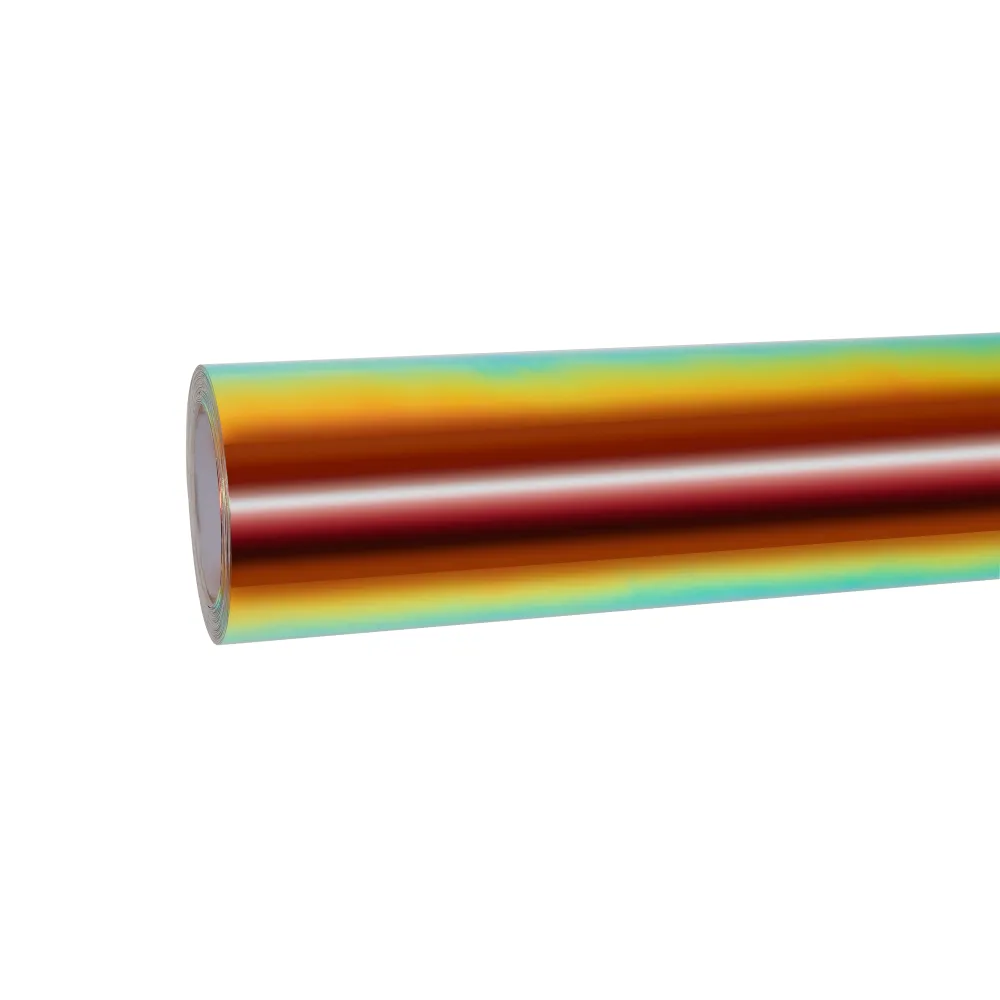 Matte Metallic Rainbow Chrome Green Car Vinyl Wrap