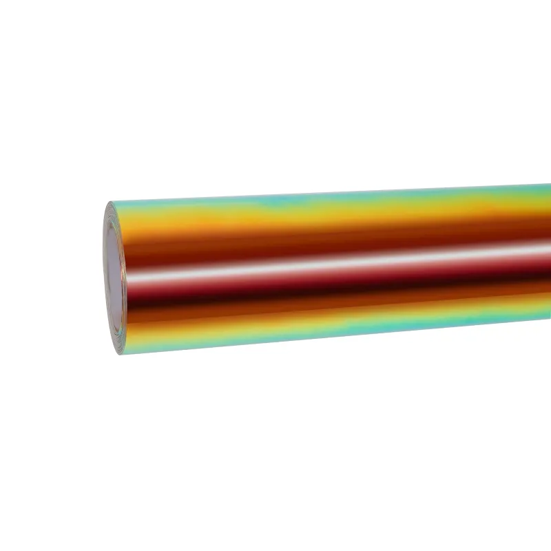 Matte Metallic Rainbow Chrome Green Car Vinyl Wrap