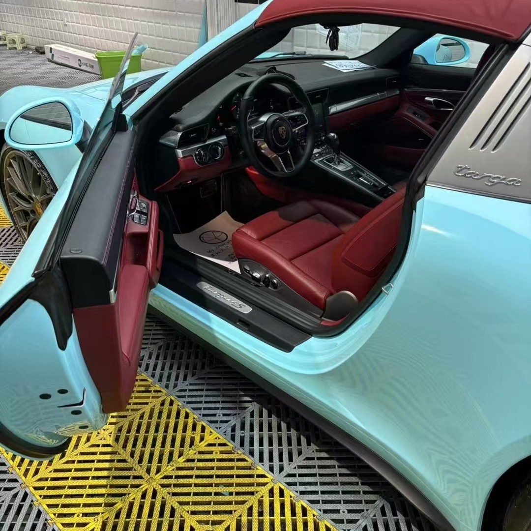 Super Gloss Tanager Blue Car Vinyl Wrap