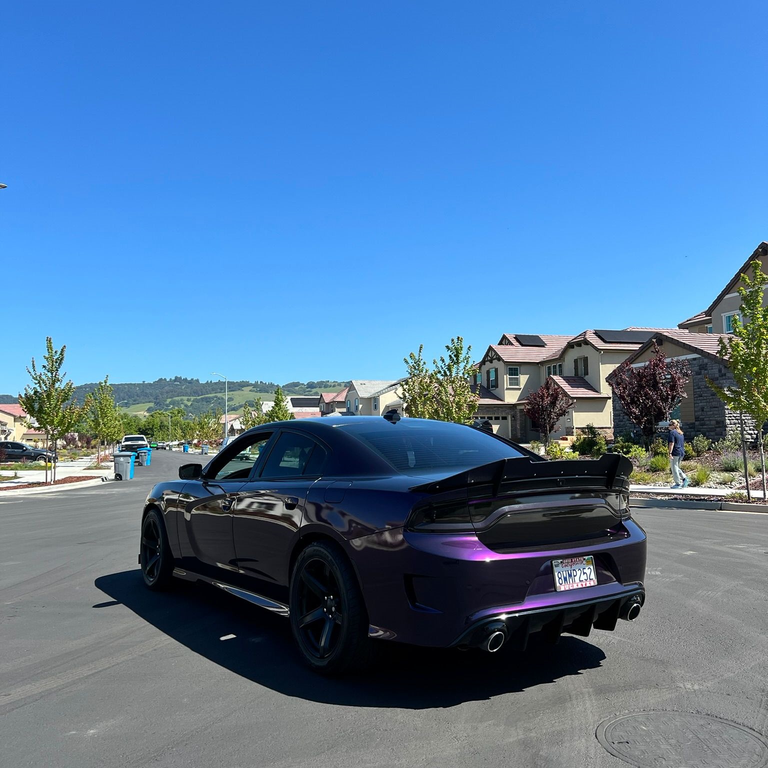 Gloss Metallic Midnight Purple Car Vinyl Wrap