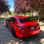 Gloss Metallic Vampire Red Car Vinyl Wrap
