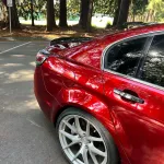 PET Gloss Metallic Cherry Red Car Vinyl Wrap