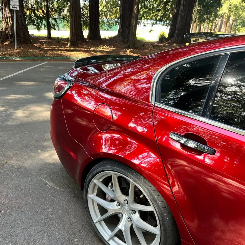 PET Gloss Metallic Cherry Red Car Vinyl Wrap