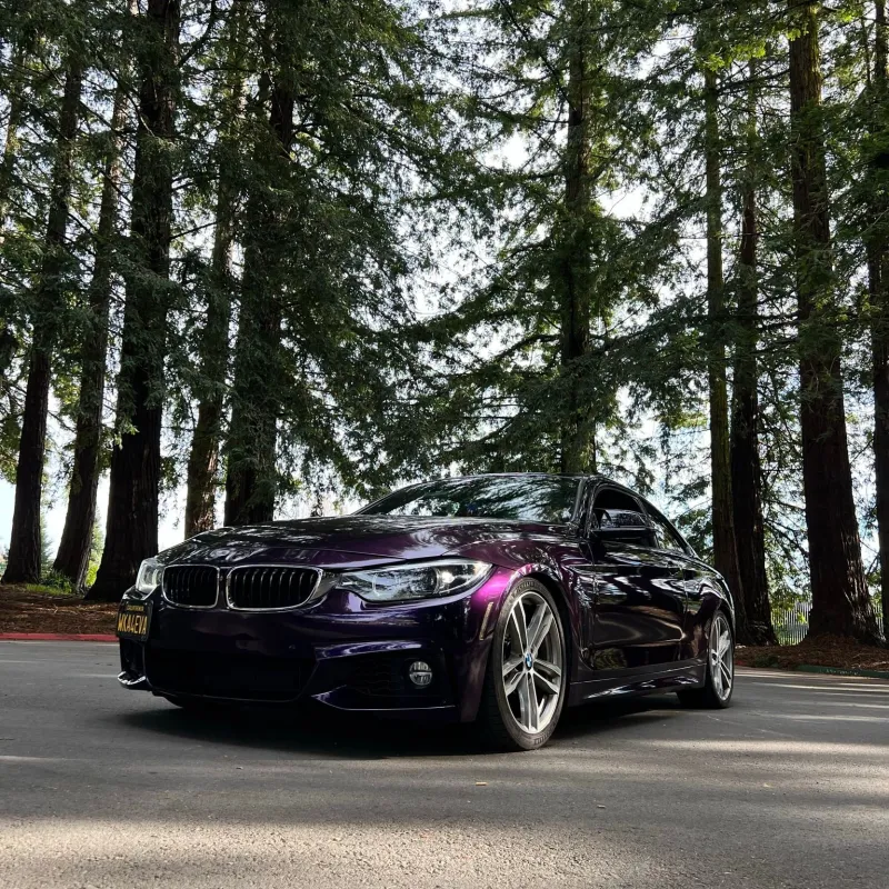 PET Gloss Metallic Midnight Purple Car Vinyl Wrap