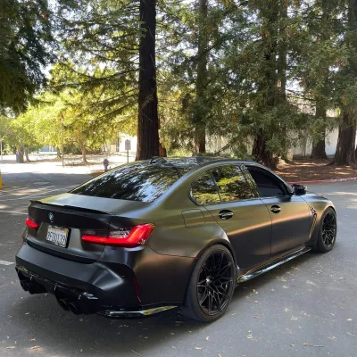 PET Matte Black Car Vinyl Wrap 02