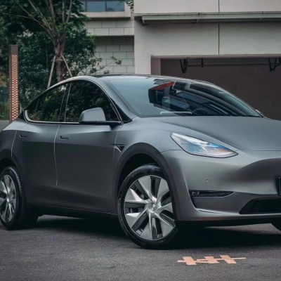 PET Matte Pearl Grey Car Vinyl Wrap 02