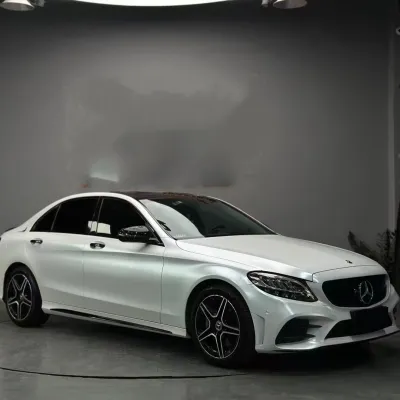 PET Pure Metal White Car Vinyl Wrap 01