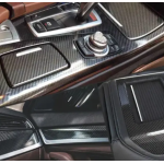6D Super Gloss Emulational Carbon Fiber Black Car Vinyl Wrap 