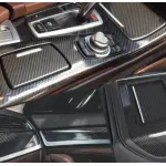 6D Super Gloss Emulational Carbon Fiber Black Car Vinyl Wrap 