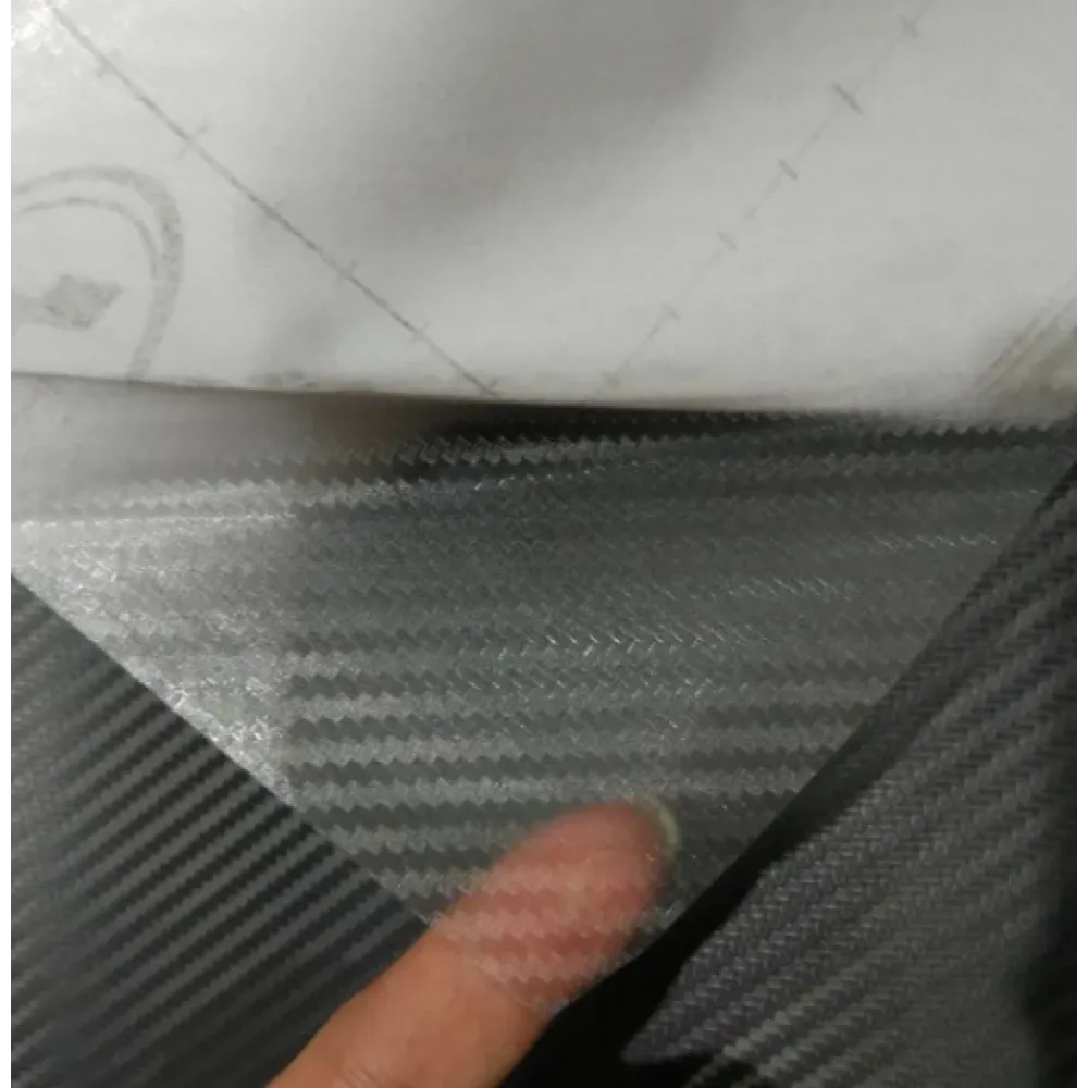 6D Super Gloss Emulational Carbon Fiber Black Car Vinyl Wrap 