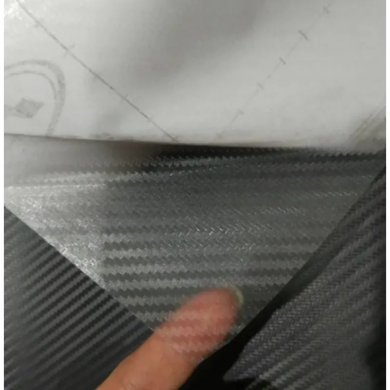 6D Super Gloss Emulational Carbon Fiber Black Car Vinyl Wrap 
