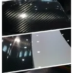 6D Super Gloss Emulational Carbon Fiber Black Car Vinyl Wrap 