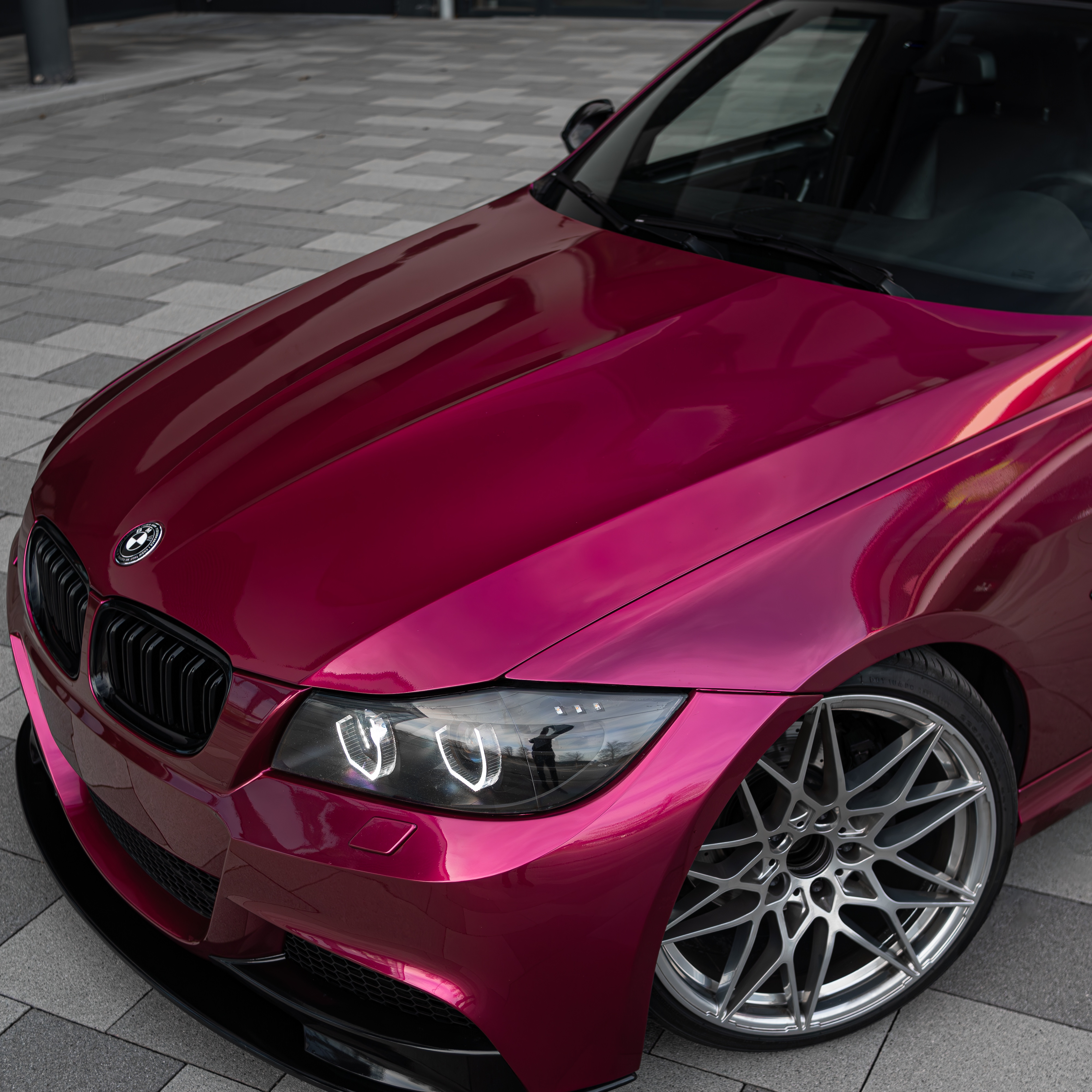 PET Glossy Metallic Rubellite Purple Vinyl Wrap