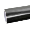6D Super Gloss Emulational Carbon Fiber Black Car Vinyl Wrap 