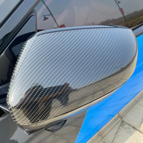 6D Super Gloss Emulational Carbon Fiber Black Car Vinyl Wrap 