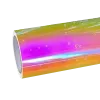 PET Gloss Rainbow Chrome Holographic Pink Car Vinyl Wrap