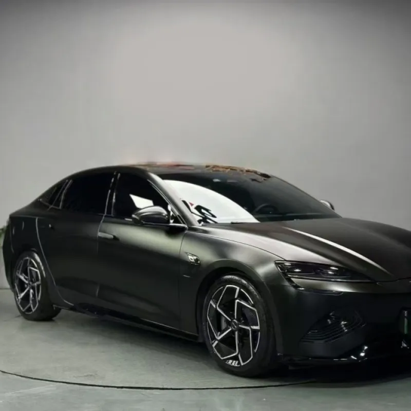 PET Pure Metal Black Car Vinyl Wrap