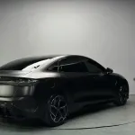 PET Pure Metal Black Car Vinyl Wrap