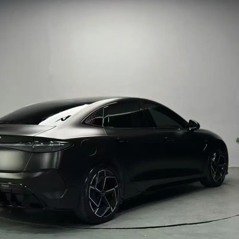 PET Pure Metal Black Car Vinyl Wrap