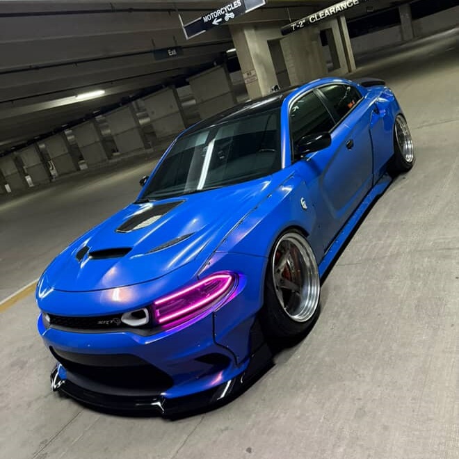 BMW Benz Glossy Diamond Blue Red Car Vinyl Wrap