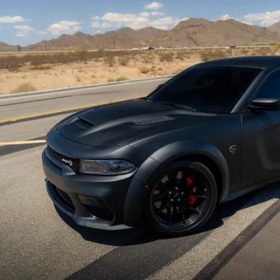 PET Satin Black Car Vinyl Wrap 02