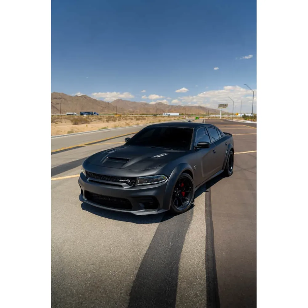 PET Satin Black Car Vinyl Wrap