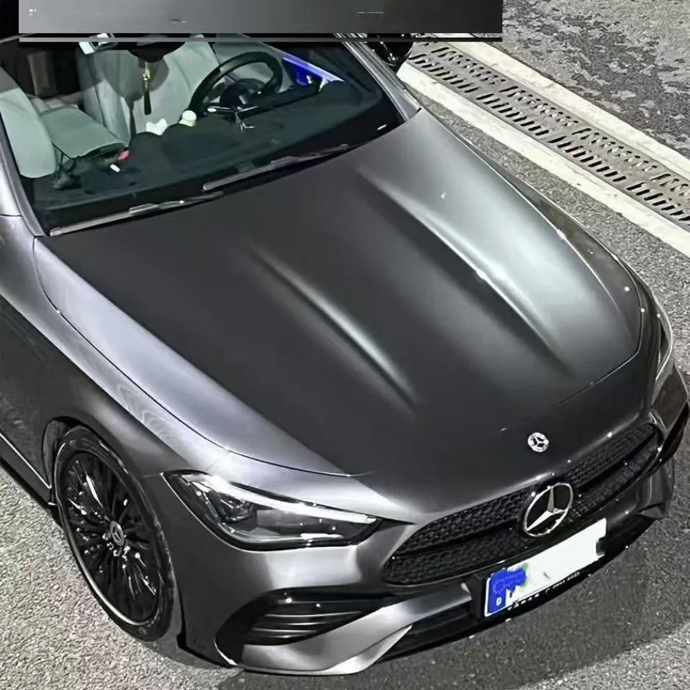 PET Gloss Agate Grey Car Vinyl Wrap