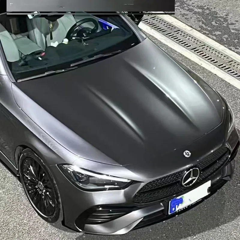 PET Gloss Agate Grey Car Vinyl Wrap