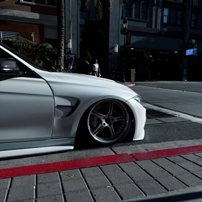 Pure Metal White Car Vinyl Wrap 02