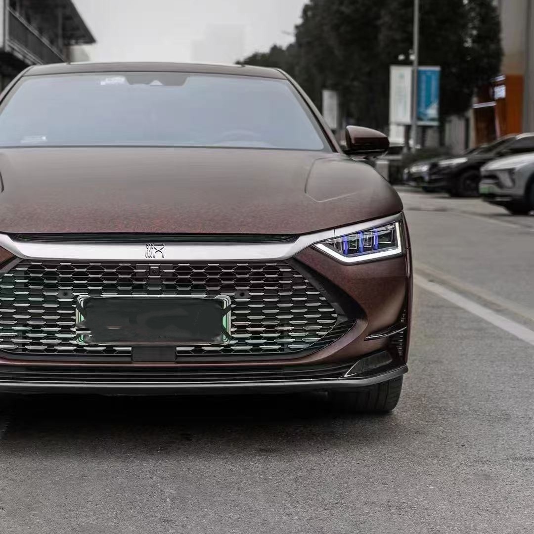 PET Matte Carbon Fiber Forging Red Vinyl Car Wrap