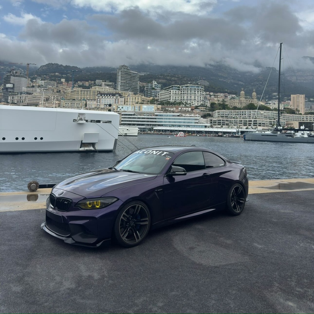 Gloss Metallic Midnight Purple Car Vinyl Wrap