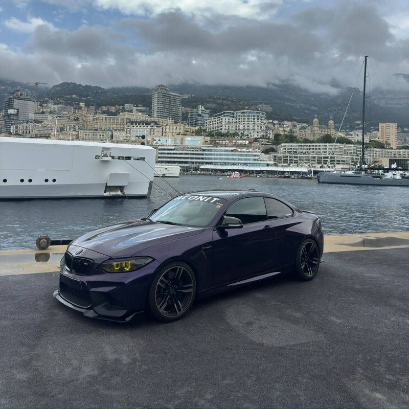 Gloss Metallic Midnight Purple Car Vinyl Wrap