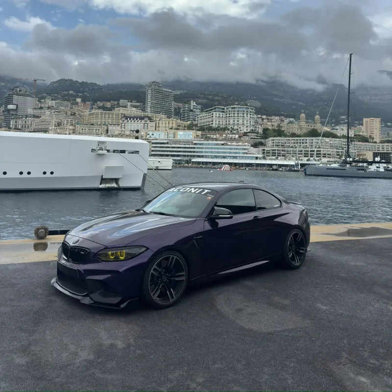 Gloss Metallic Midnight Purple Car Vinyl Wrap