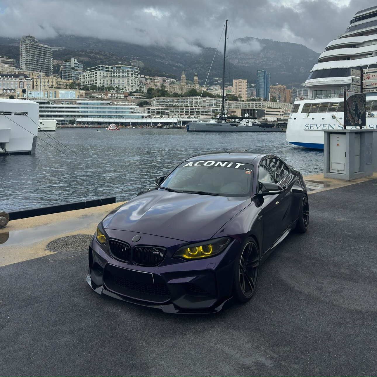 Gloss Metallic Midnight Purple Car Vinyl Wrap