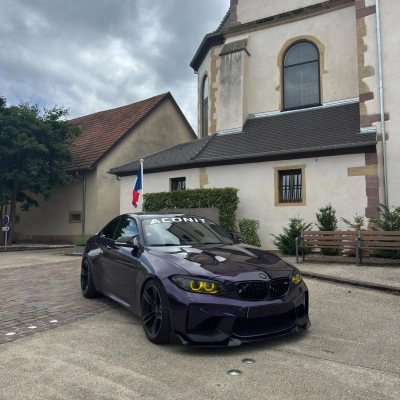 Gloss Metallic Midnight Purple Car Vinyl Wrap 02