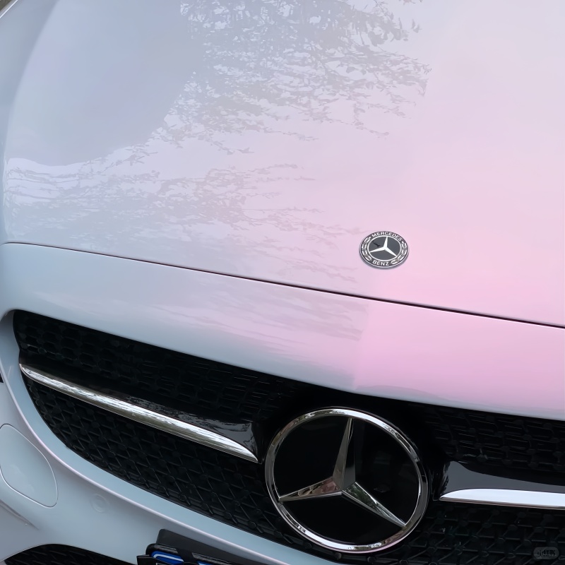  Gloss Metallic Pink to White Car Vinyl Wrap 
