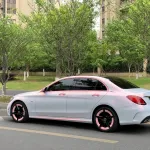 Gloss Metallic Pink to White Car Vinyl Wrap 