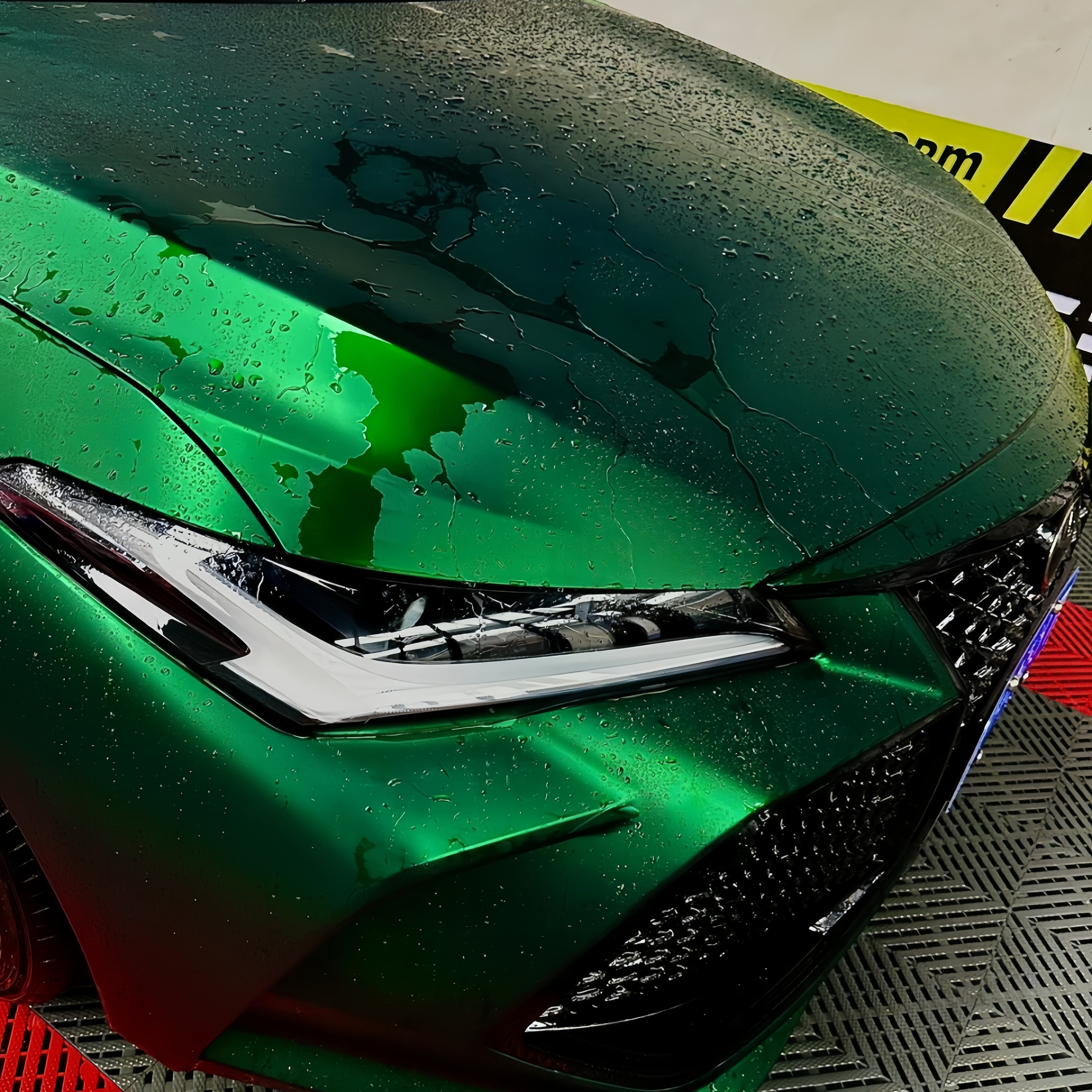 Matte Venom Green Car Vinyl Wrap