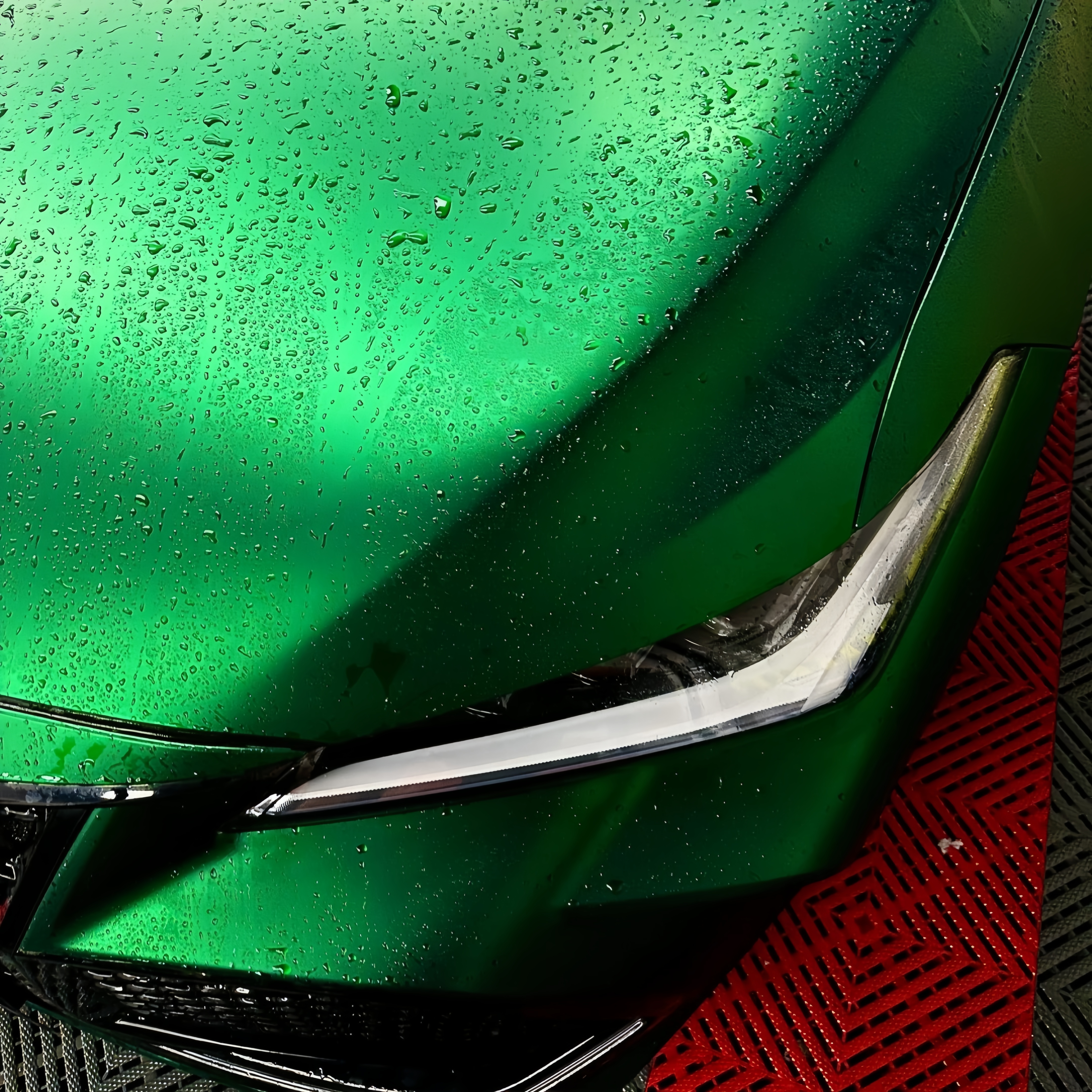 Matte Venom Green Car Vinyl Wrap