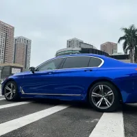 PET Gloss Liquid Ocean Blue Car Vinyl Wrap4