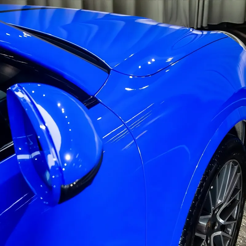 Glossy Crystal Royal Blue Car Vinyl Wrap