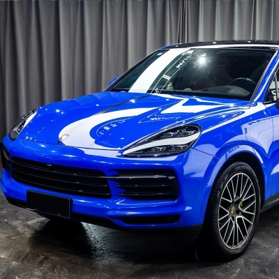 Glossy Crystal Royal Blue Car Vinyl Wrap 02