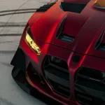 PET Benz Matte Metallic Romance Red Car Vinyl Wrap