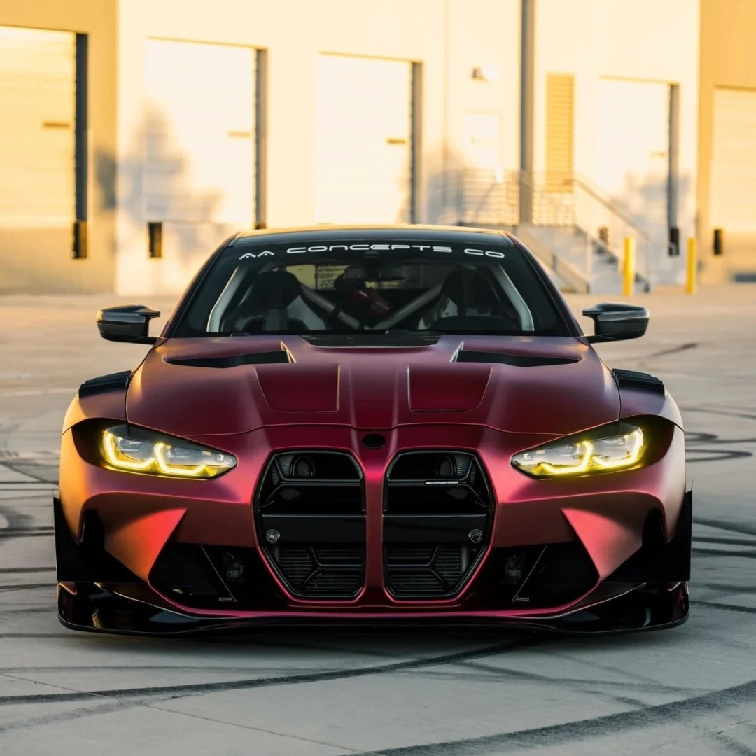 PET Benz Matte Metallic Romance Red Car Vinyl Wrap