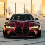 PET Benz Matte Metallic Romance Red Car Vinyl Wrap