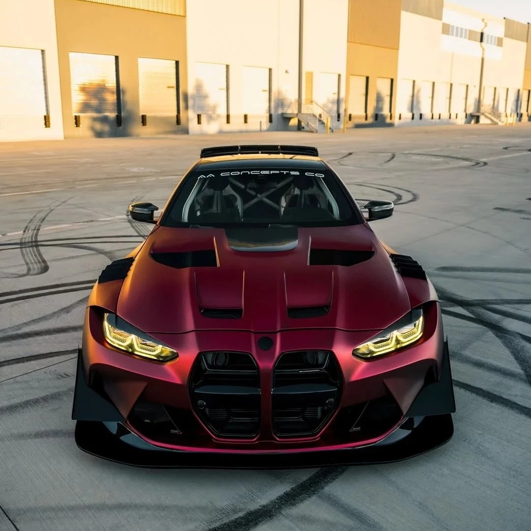 PET Benz Matte Metallic Romance Red Car Vinyl Wrap