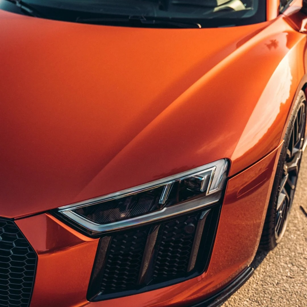  Gloss Metallic Sakhir Orange Car Vinyl Wrap